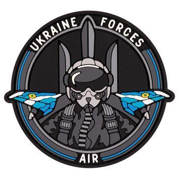Нашивка Brand Element (PVC) "Ukraine Forces AIR" BE-052 фото