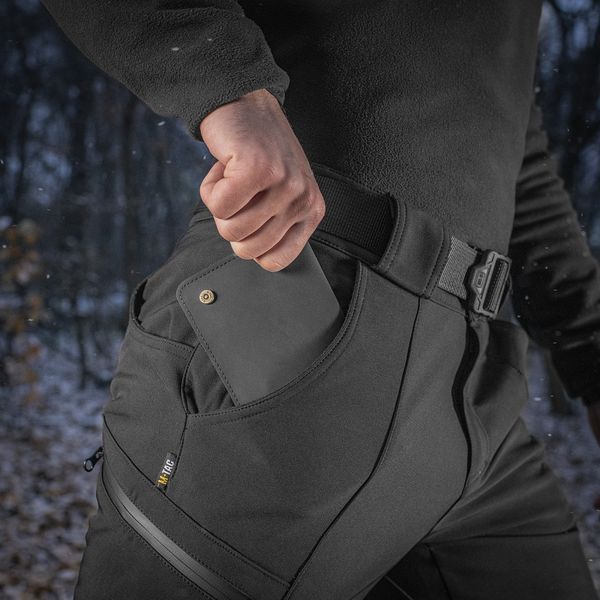 M-Tac брюки тактичні Soft Shell Winter Black XS boetc160 фото