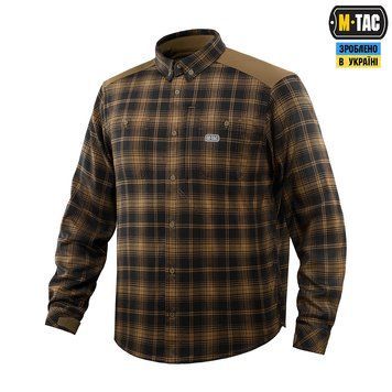 M-Tac сорочка тактична у клітинку Redneck Shirt Coyote/Black L 20072005xxl фото