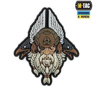 M-Tac нашивка Odin Tactical 3D PVC White/Coyote 51469003 фото