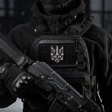 M-Tac naszywka Bawełna (haft) Czarna