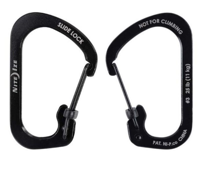 Карабін Nite Ize SlideLock Carabiner #4 Black CSL4-01-R6 фото