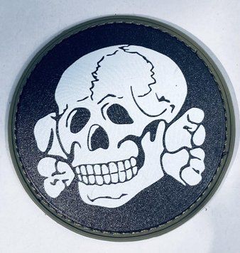 Patch Skull Head round PVC