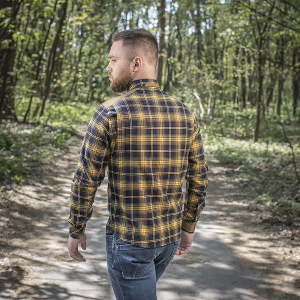 M-Tac сорочка тактична у клітинку Redneck Shirt Navy Blue/yellow S 20072015-xxxl фото