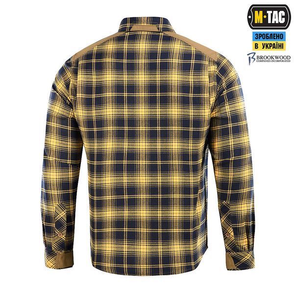 M-Tac сорочка тактична у клітинку Redneck Shirt Navy Blue/yellow S 20072015-xxxl фото