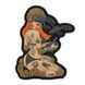 Naszywka M-Tac Tactical Girl №6 PVC Rudowłosa Hooligan Olive V1