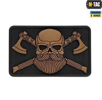 M-Tac нашивка Bearded Skull 3D PVC Coyote 51113205 фото