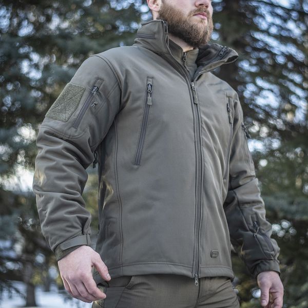 M-Tac Soft Shell Tactical Jacket with Additional Fleece Jacket Olive XS