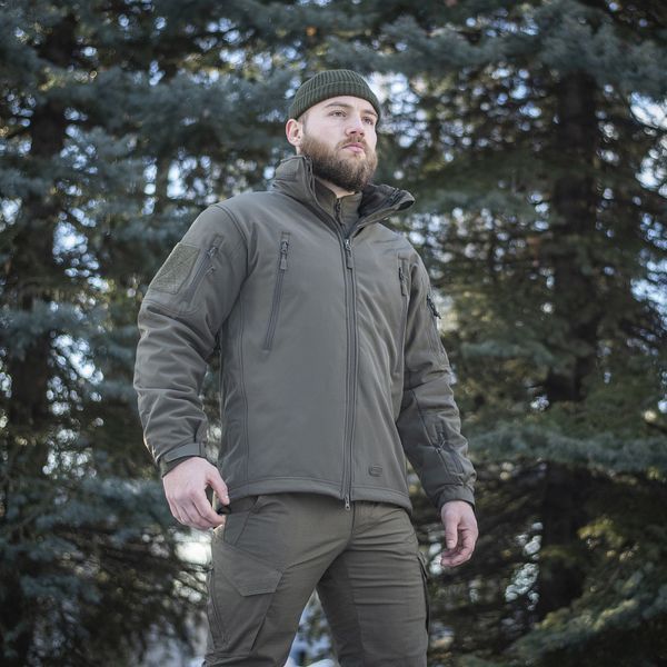 M-Tac Soft Shell Tactical Jacket with Additional Fleece Jacket Olive XS