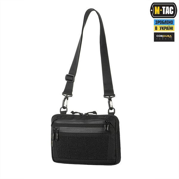 M-Tac Admin Bag Medium Elite with Velcro Hex Black