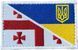 Flag Ukraine - Georgia