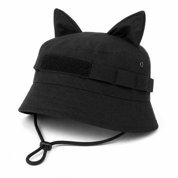 Панама Basic трансформер з вушками Black 60 hat-cat-bl62 фото