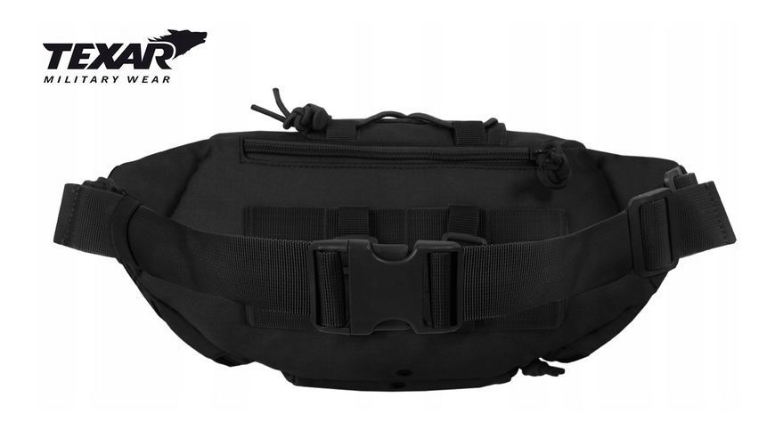 Сумка-бананка тактична TEXAR Black 43-WAB-BA-BL фото
