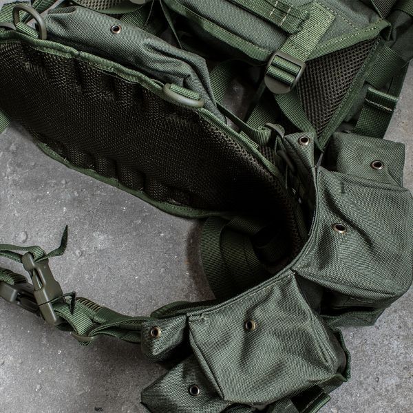 Pas taktyczny z szelkami Smersz AK Olive