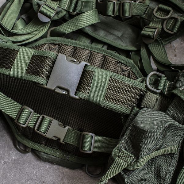 Pas taktyczny z szelkami Smersz AK Olive