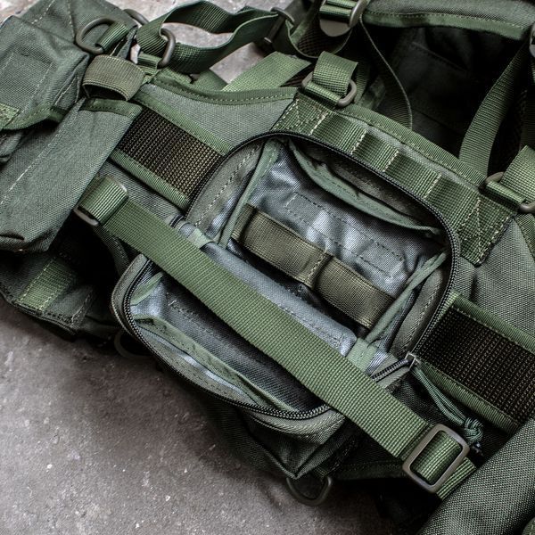 Pas taktyczny z szelkami Smersz AK Olive