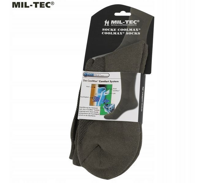 Skarpety taktyczne Mil-Tec Coolmax Olive