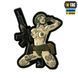 Naszywka M-Tac Tactical Girl №1 Tattoo Tryzub PVC Szara