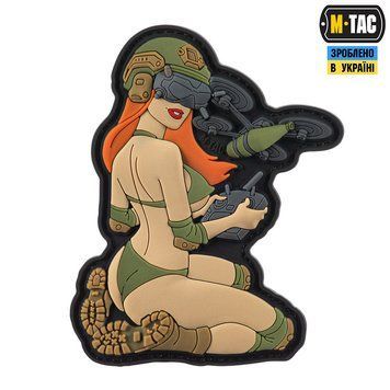 M-Tac Patch Tactical Girl №6 PVC Redhead Light Olive V1
