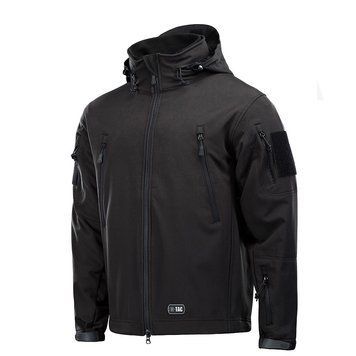 M-Tac Soft Shell Tactical Jacket with Additional Fleece Jacket Black