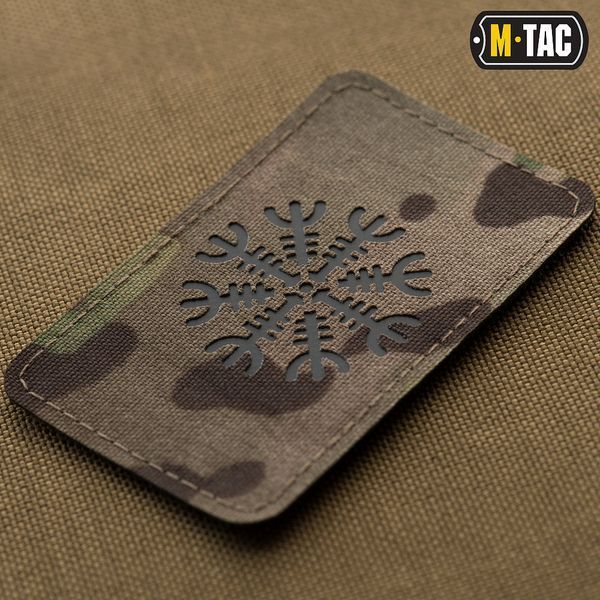 M-Tac naszywka Hełm Grozy pozioma Laser Cut Multicam/Czarna