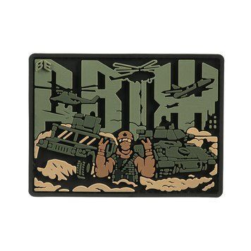 Brand Element нашивка Двіж PVC олива ВЕ-002 фото