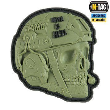 M-Tac naszywka War Is Hell 3D PVC Olive