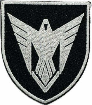 Шеврон Сили безпілотних систем ЗСУ чорний trident65 фото
