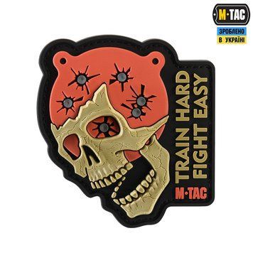 M-Tac нашивка Train Hard Fight Easy PVC Black/Red 51158236 фото