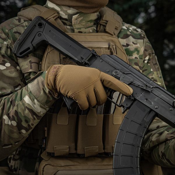 Rękawice M-Tac Scout Tactical Mk.2 sk&oacute;rzane Coyote S