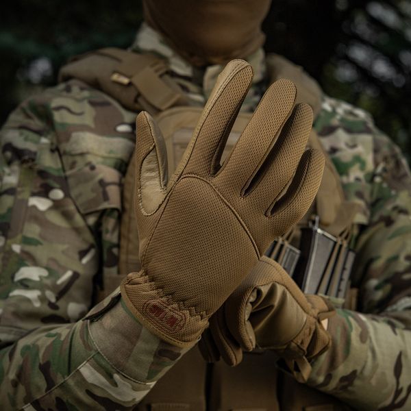 Rękawice M-Tac Scout Tactical Mk.2 sk&oacute;rzane Coyote S