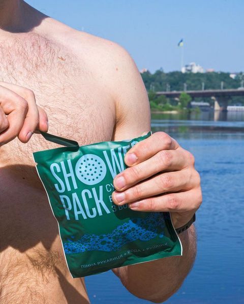 Сухий душ військовий Shower Pack з водою 7060021 фото