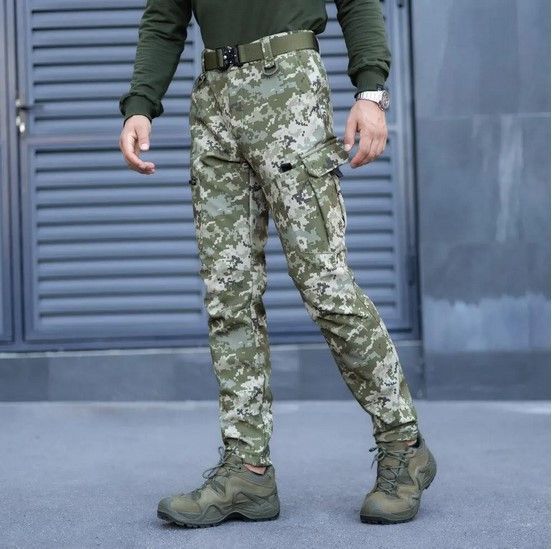 Winter Tactical Pants Pobedov Static Soft Shell Pixel S