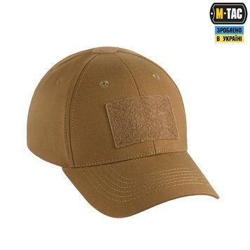 Бейсболка M-Tac тактична Elite Flex ріп-стоп Coyote Brown S/M boetc5783 фото