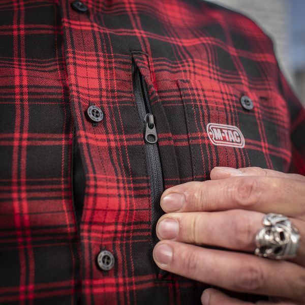 M-Tac сорочка тактична у клітинку Redneck Shirt Red/Black L 20072033 фото