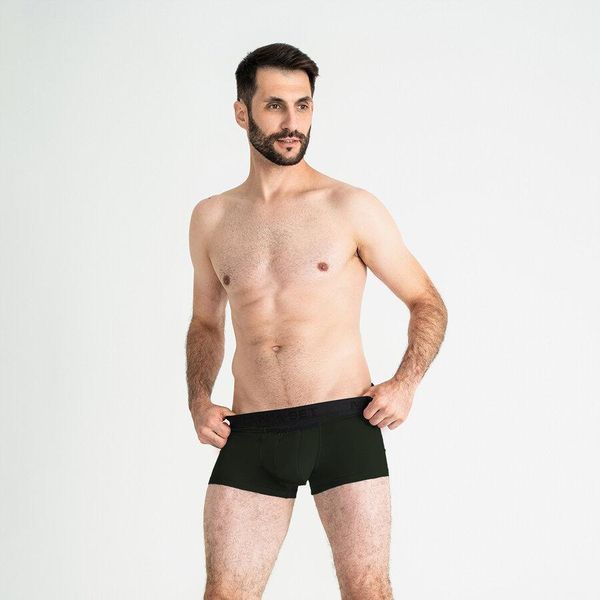 Męskie bokserki anatomiczne MAN's SET Anatomic Classic Light, Black Series, ciemna oliwka