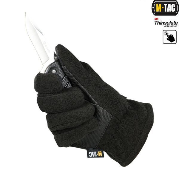 M-Tac рукавички військові Fleece Thinsulate Black M boetc4044 фото