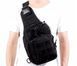 Single-Strap Tactical Backpack EDC Black