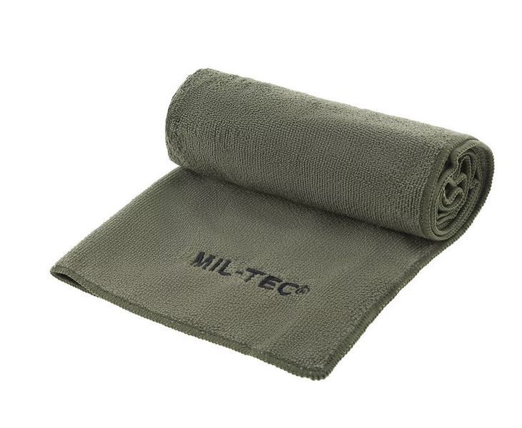 Швидковисихаючий рушник Mil-Tec 80 x 40 см - Olive 16011011 фото