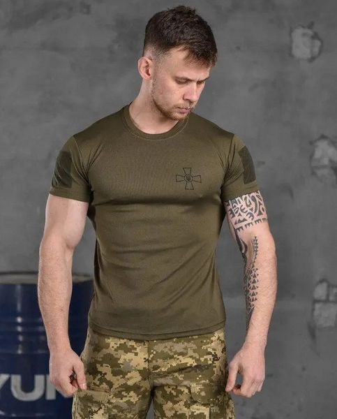Футболка (термо) Coolmax з тризубом і написом ЗСУ Олива S ZSU-olive-xxxl фото