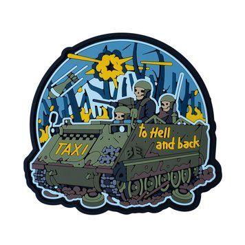 Нашивка Brand Element "Taxi to hell and back" BE-576 фото