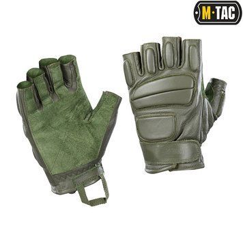 M-Tac рукавички безпалі шкіряні Assault Tactical Mk.1 Olive S 90211001xxl фото