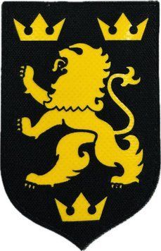 Souvenir patch LaserCut Cordura Waffen-SS &ldquo;Galicia&rdquo; division black