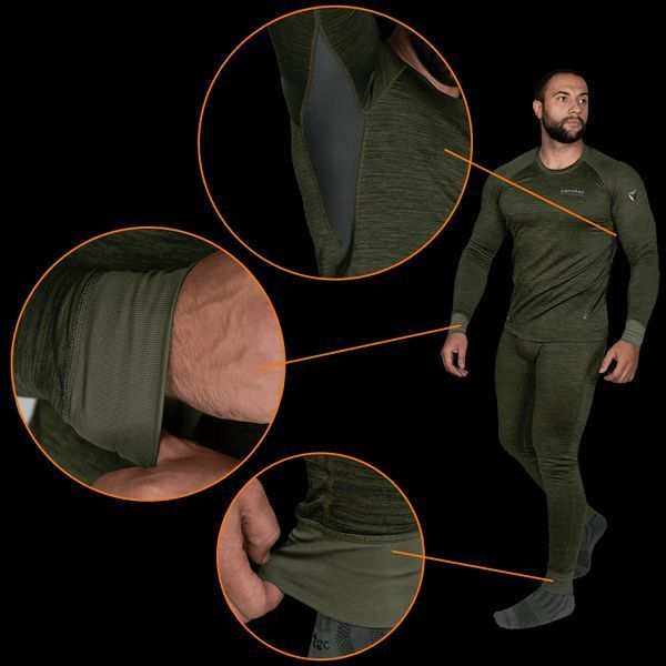 Термобілизна тактична CamoTec Polarheat Quadro Stretch Pro 2.0 Олива 7365 S CMT7365xxxl фото