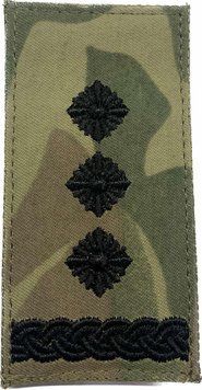 Погон Полковник (чорна нитка, на липучці) мультикам rank-mtp-13 фото