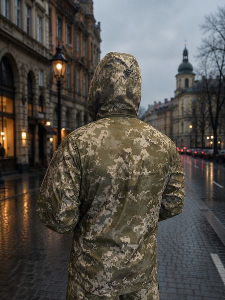 Korka PRO Lite Softshell Kurtka, kamuflaż pikselowy