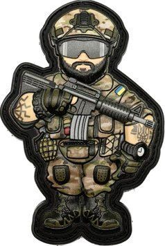 Patch "Bearded Soldier" 3D PVC