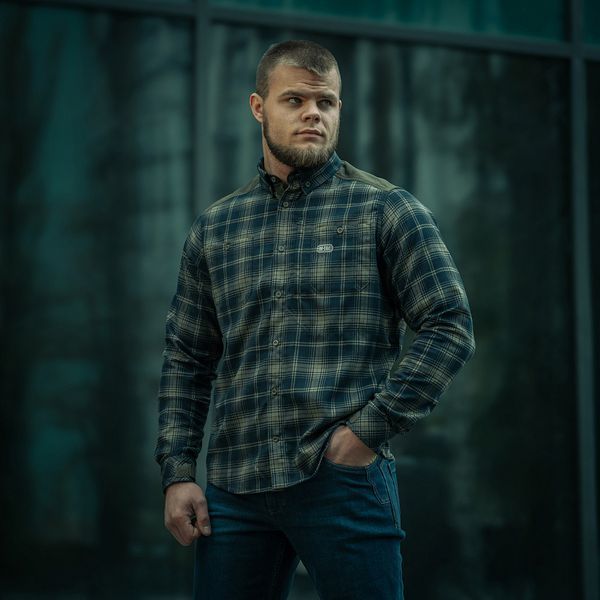 Koszula Taktyczna w Kratę M-Tac Redneck Olive/Navy Blue XS
