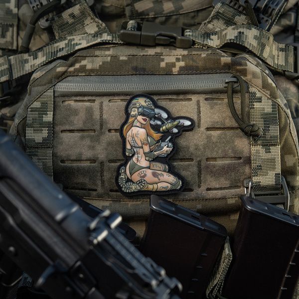Naszywka M-Tac Tactical Girl №6 PVC Hooligan Olive V2