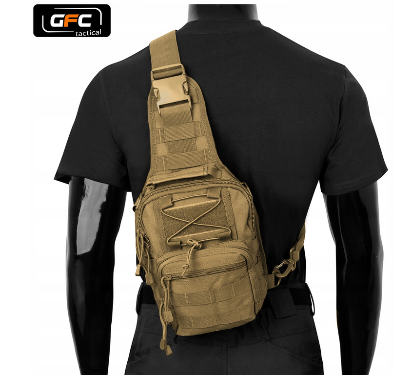 3908460310_ryukzak-odnolyamochnyj-takticheskij Рюкзак однолямковий тактичний GFC Койот - Image 1